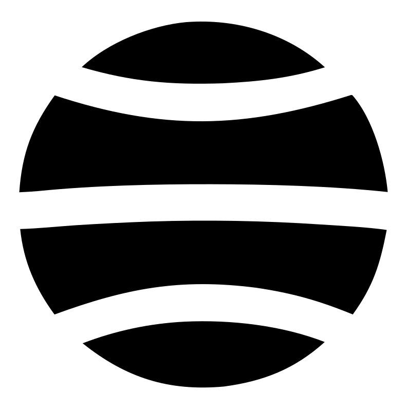 Horizontal Band Sphere Logo