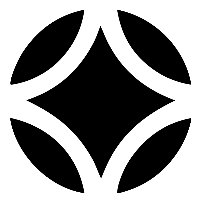 Four Petal Golf Ball Logo