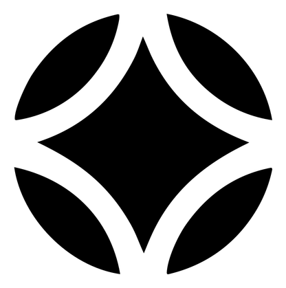 Four Petal Golf Ball Logo