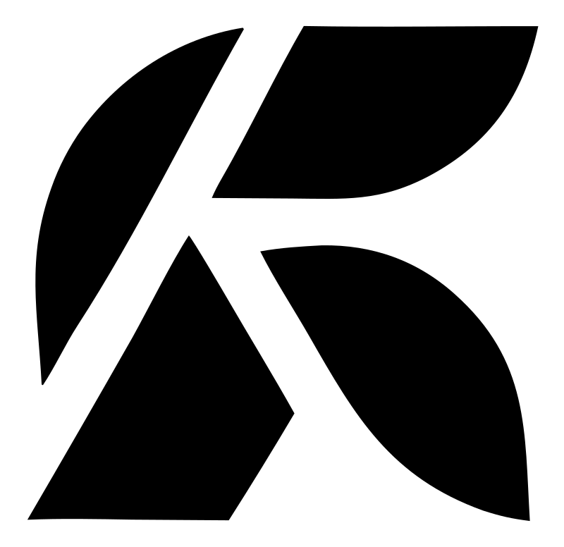 Letter K Golf Ball Logo