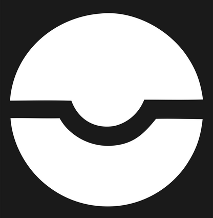 Slotted Circle Golf Ball Logo #1a1a1a/#ffffff