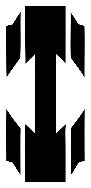 Fragmented Dumbbell Logo