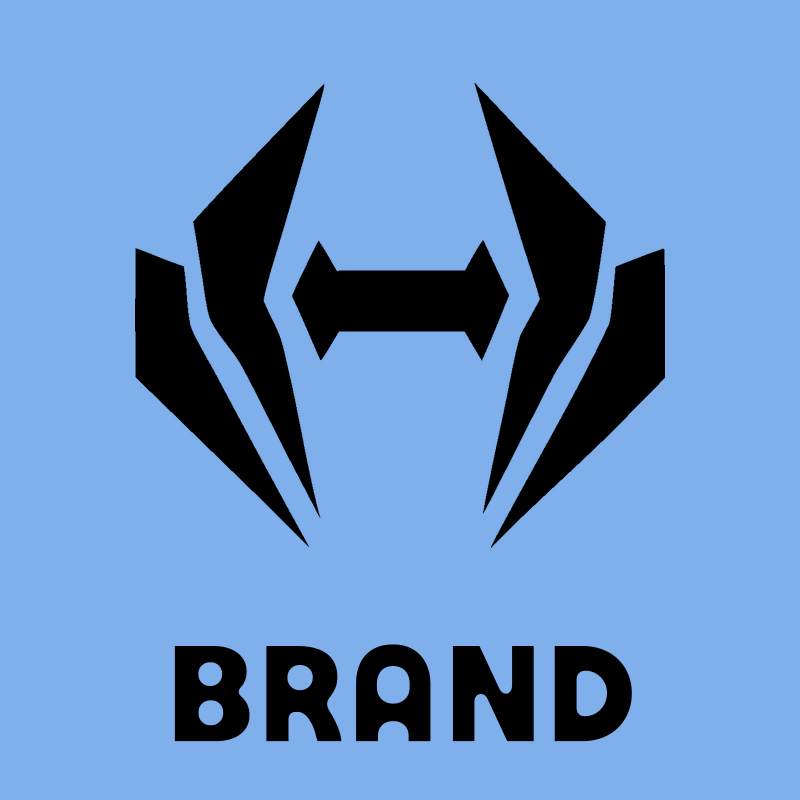 Winged Bracket Dumbbell Logo preview