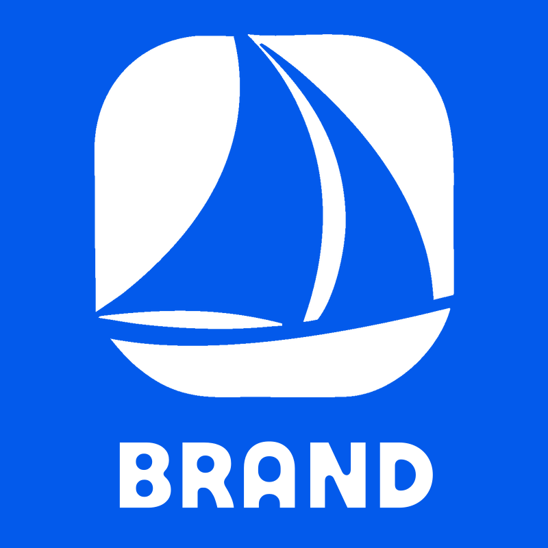 Negative Space Sailboat Logo preview