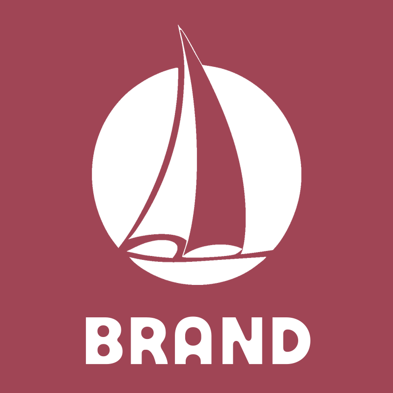 Sailboat Rounded Rectangle Logo preview
