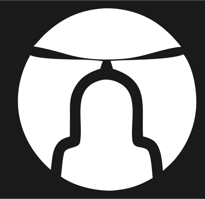 Person Under Rotor Logo #1a1a1a/#ffffff