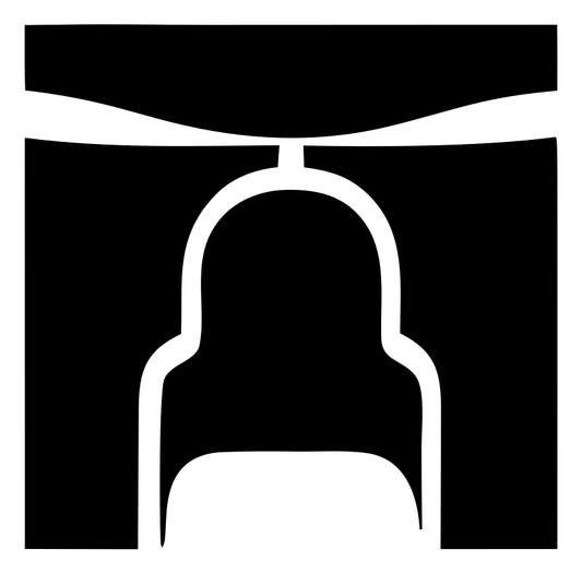 Helicopter Arch Negative Space Logo