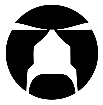 Helicopter Circle Emblem Logo