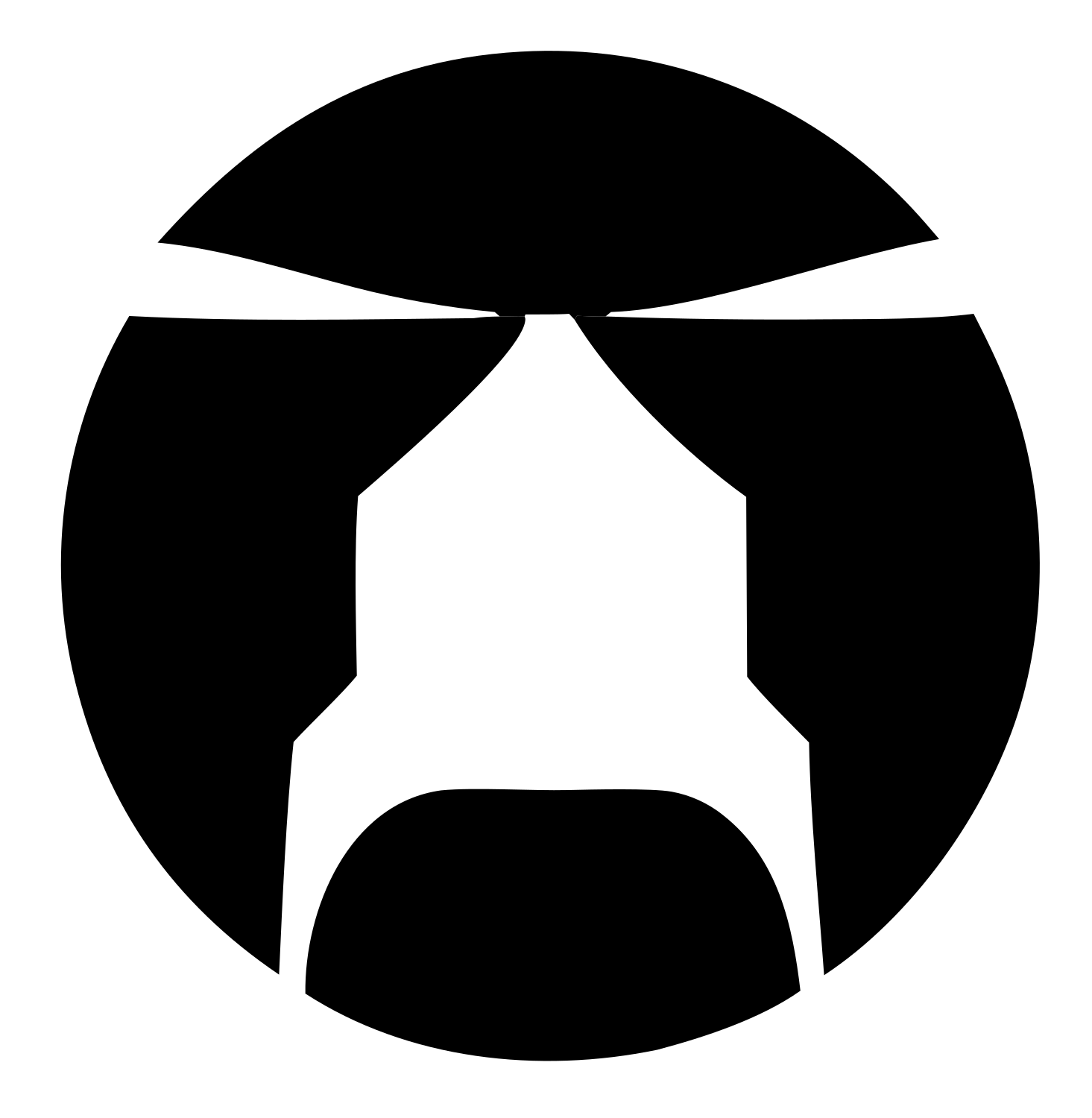 Helicopter Circle Emblem Logo #ffffff/#000000