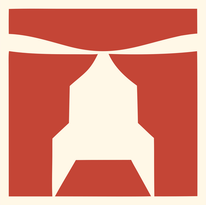 Torii Gate Helicopter Logo #fff8e7/#c44536