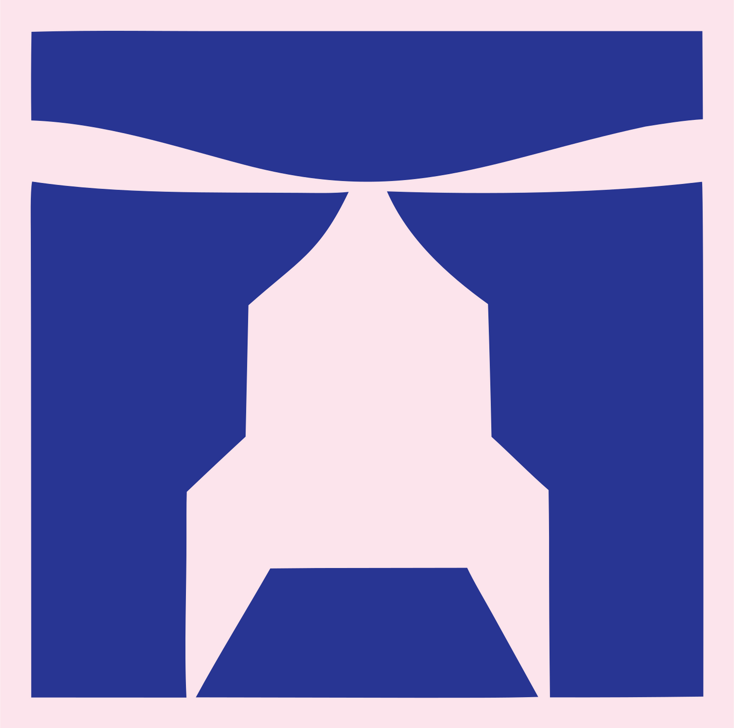 Torii Gate Helicopter Logo #fce4ec/#283593
