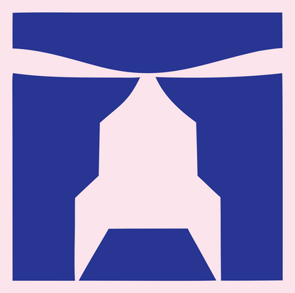 Torii Gate Helicopter Logo #fce4ec/#283593