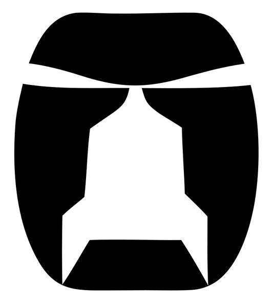 Rocket Helmet Negative Space Logo