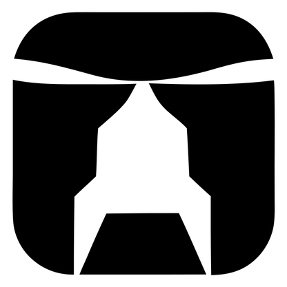 Helicopter Rounded Square Logo