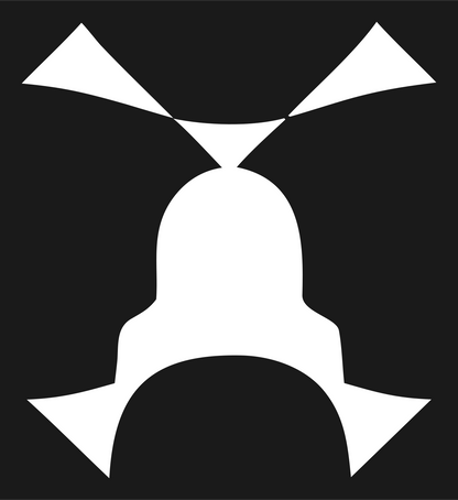 Helicopter Top View Logo #1a1a1a/#ffffff