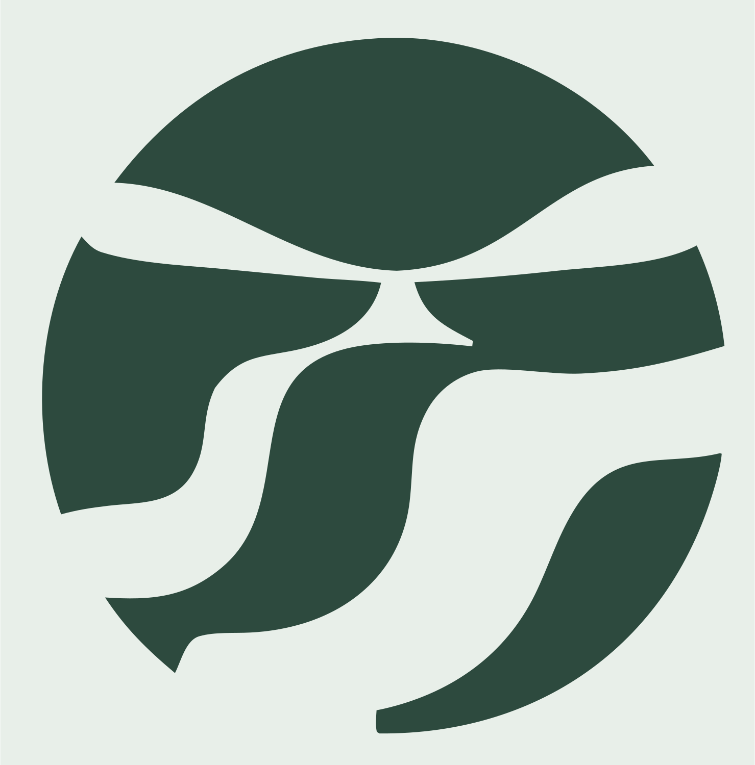 Rotor Wash Circle Logo #e8efe9/#2d4a3e