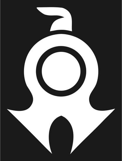 Submarine Periscope Logo #1a1a1a/#ffffff
