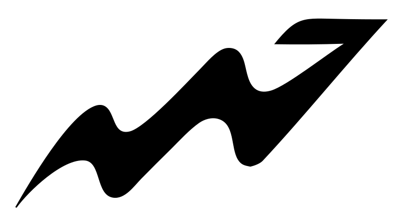 Wavy Arrow Upward Logo