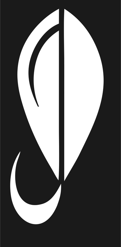 Footprint Fluid Drop Logo #1a1a1a/#ffffff