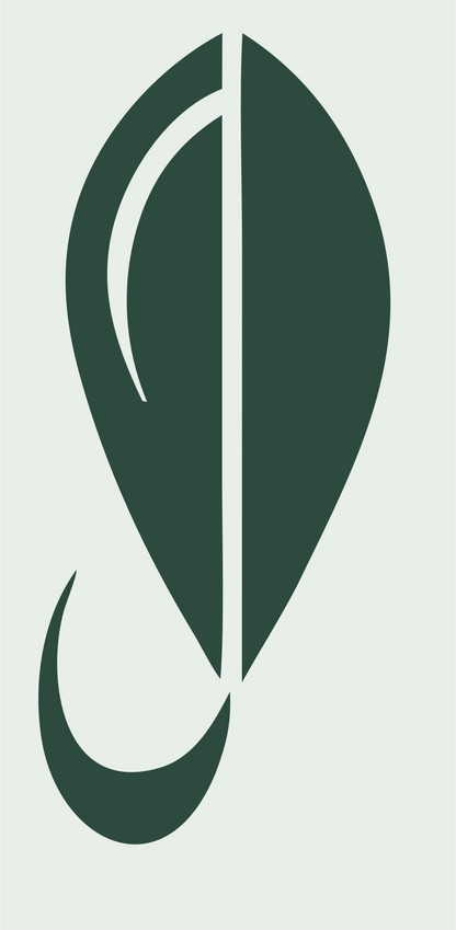 Footprint Fluid Drop Logo #e8efe9/#2d4a3e