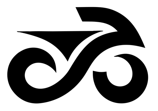 Swirl Wheel Motorbike Logo Set