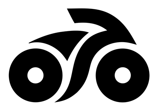 Motorbike Side Profile Logo Set