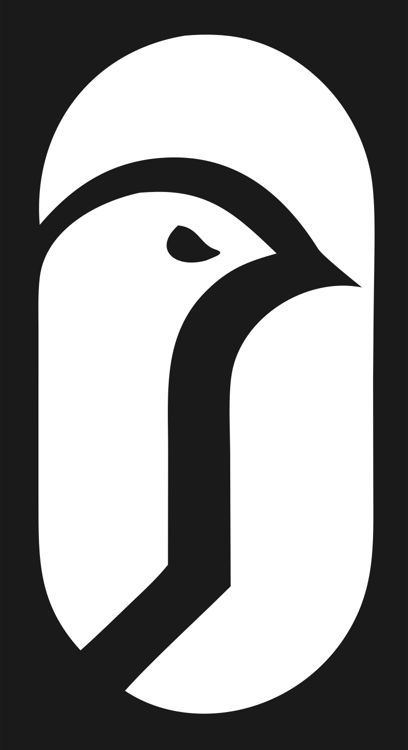Bird Head Capsule Logo #1a1a1a/#ffffff