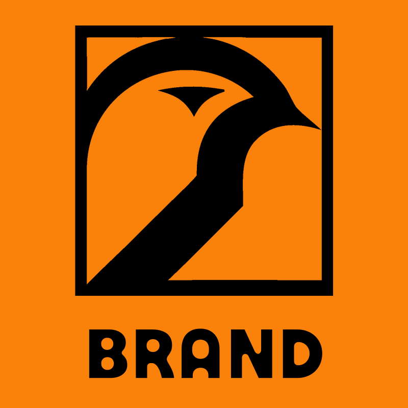Negative Space Bird Profile Logo preview