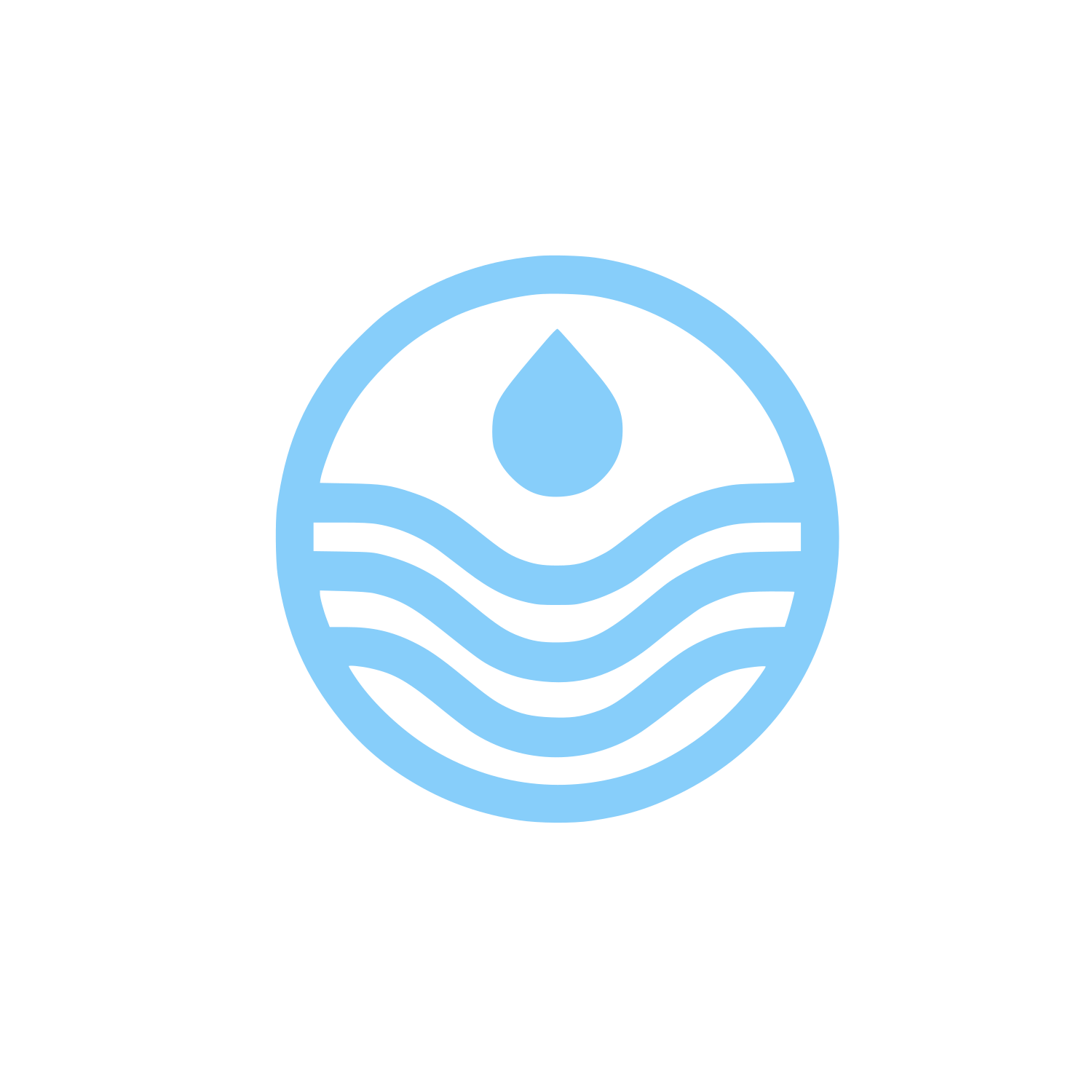 Water Drop Logo #87CEFA