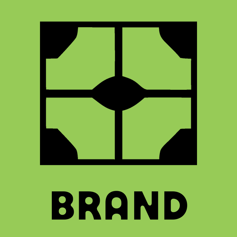 Brutalist Lips Split Logo preview