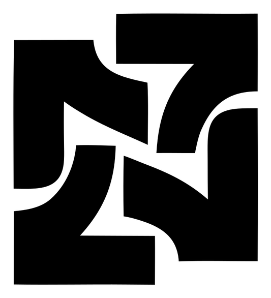 Brutalist Lips Square Fragment Logo