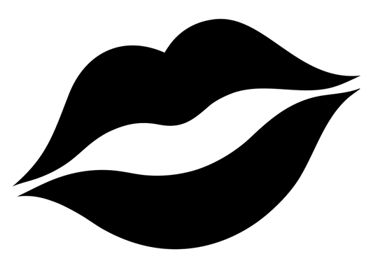 Bold Lips Silhouette Logo