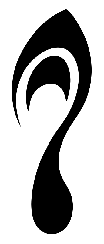 Swirling Footprint Fluid Logo