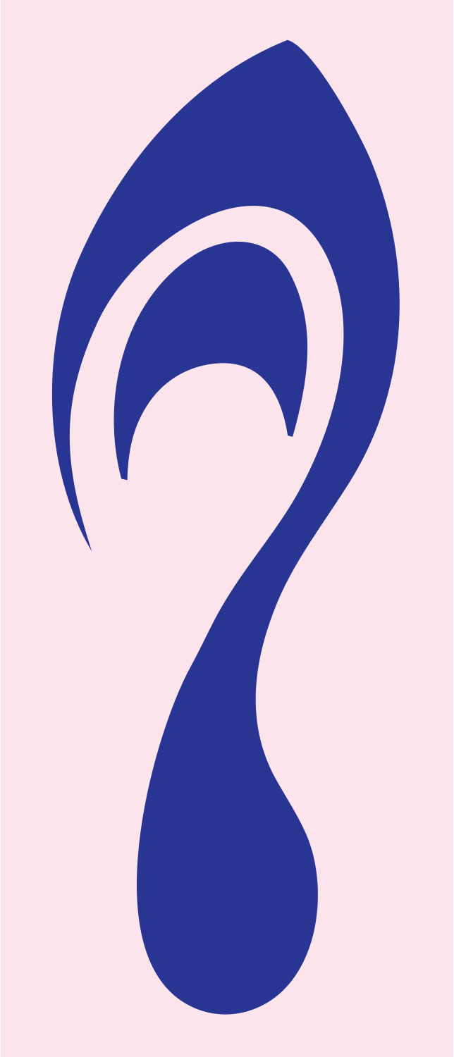 Swirling Footprint Fluid Logo #fce4ec/#283593