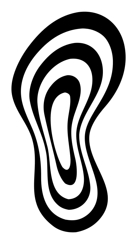 Contour Line Foot Logo