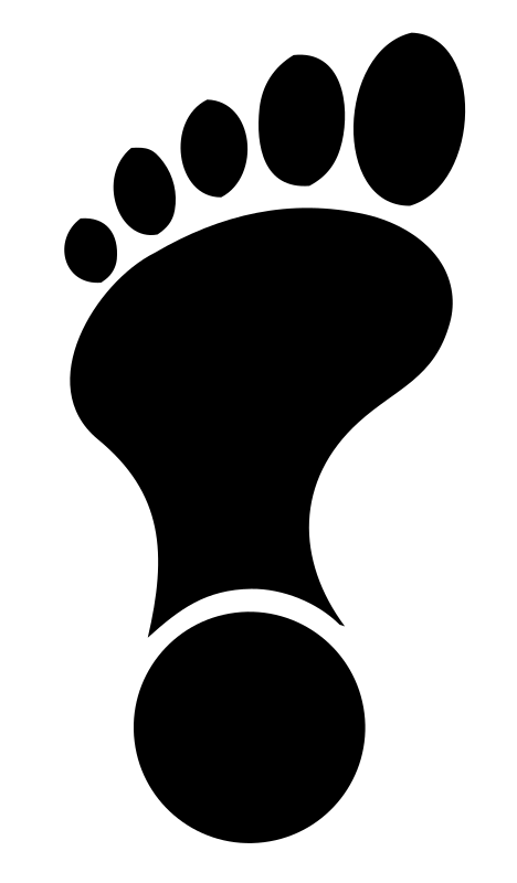 Bare Foot Silhouette Logo