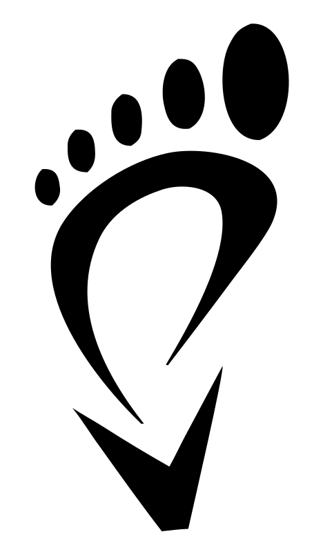 Sketchy Barefoot Toe Logo