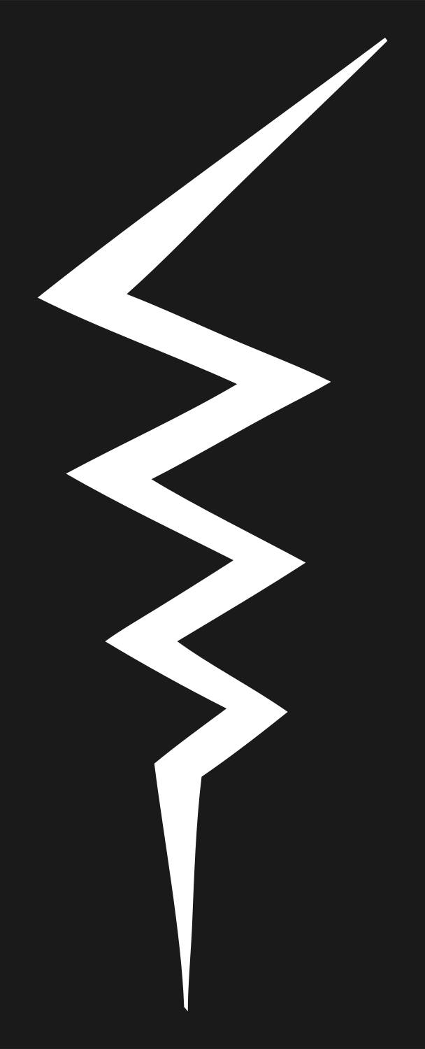 Lightning Bolt Foot Logo #1a1a1a/#ffffff