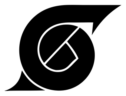 Circular Blade Overlap Logo #ffffff/#000000