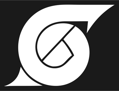 Circular Blade Overlap Logo #1a1a1a/#ffffff