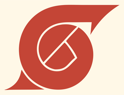 Circular Blade Overlap Logo #fff8e7/#c44536