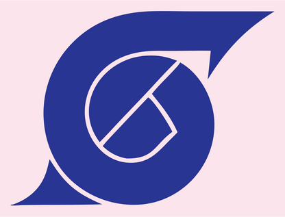 Circular Blade Overlap Logo #fce4ec/#283593