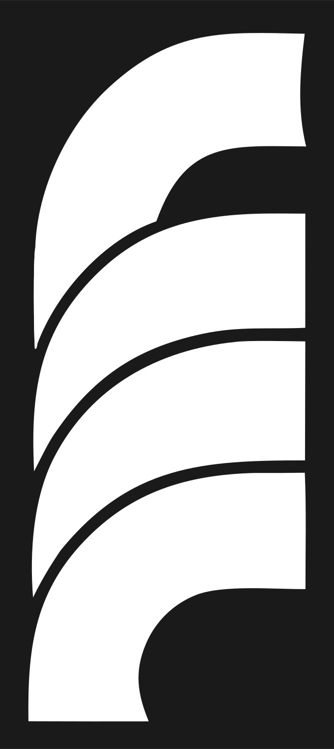 Layered Feather Blade Logo #1a1a1a/#ffffff