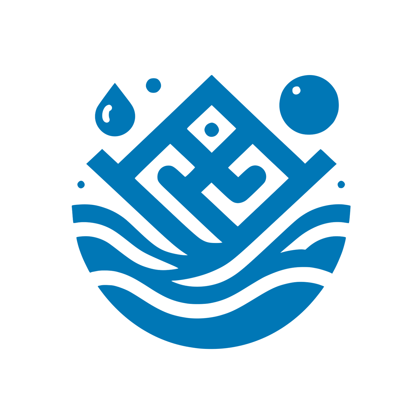 Water Shield Logo #0077b6