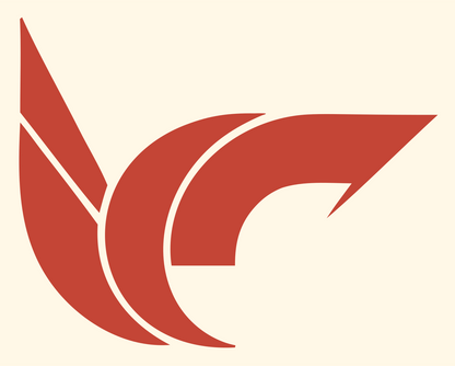 Swept Wing Blade Logo #fff8e7/#c44536