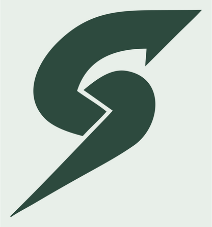 Lightning S Bolt Logo #e8efe9/#2d4a3e