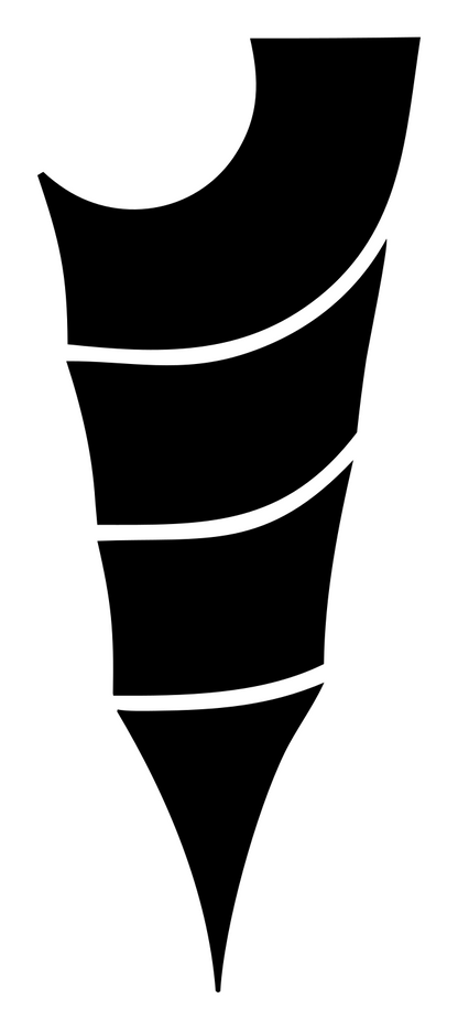 Tapered Drill Bit Logo #ffffff/#000000