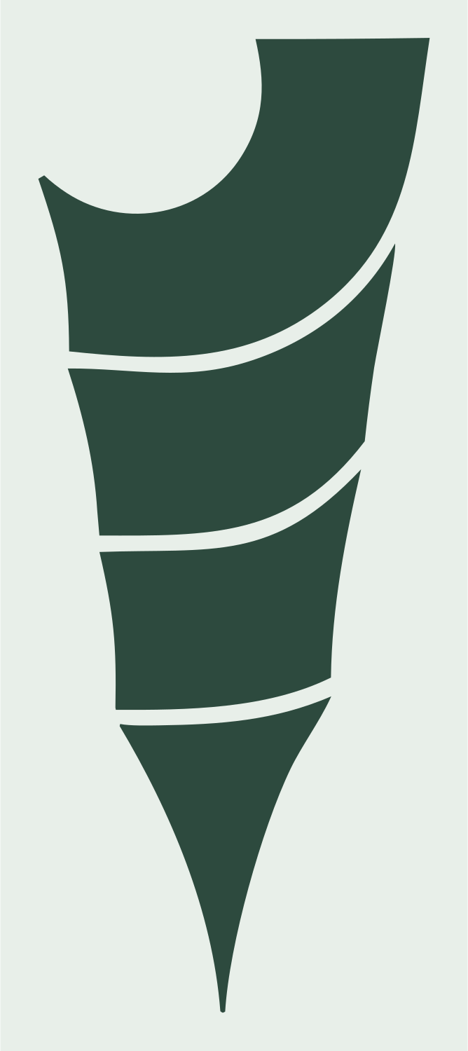 Tapered Drill Bit Logo #e8efe9/#2d4a3e