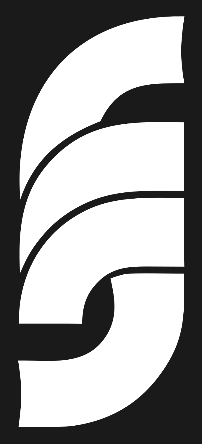 Layered S Blade Logo #1a1a1a/#ffffff