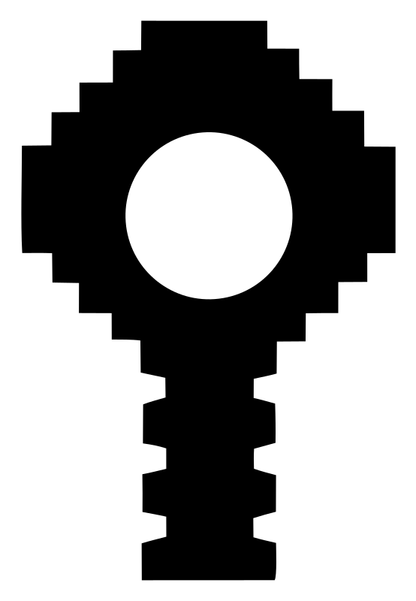 Pixel Mic Head Logo